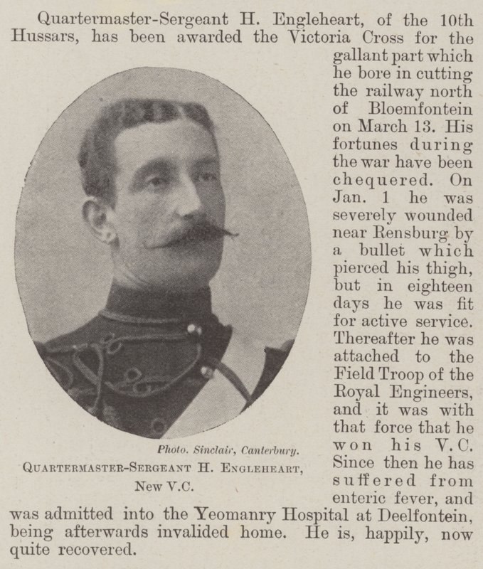 Intendente-sargento H Engleheart, New VC de English Photographer