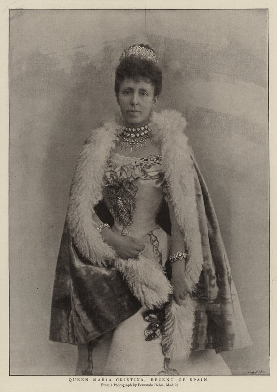 Rainha Maria Cristina, regente da Espanha de English Photographer