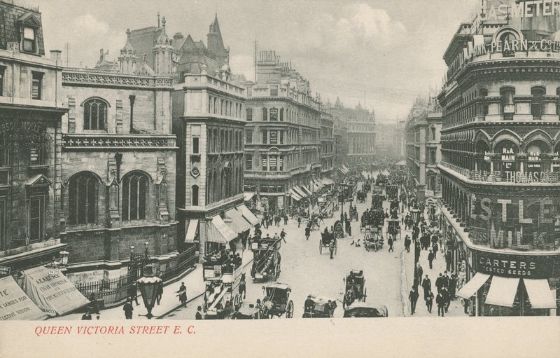 Queen Victoria Street, Londres de English Photographer