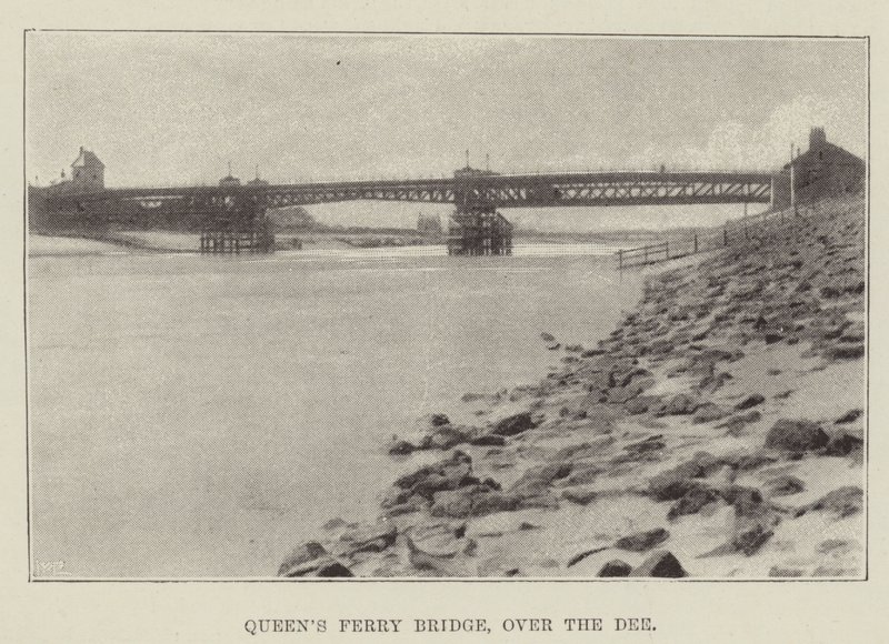 Queens Ferry Bridge, sobre o Dee de English Photographer