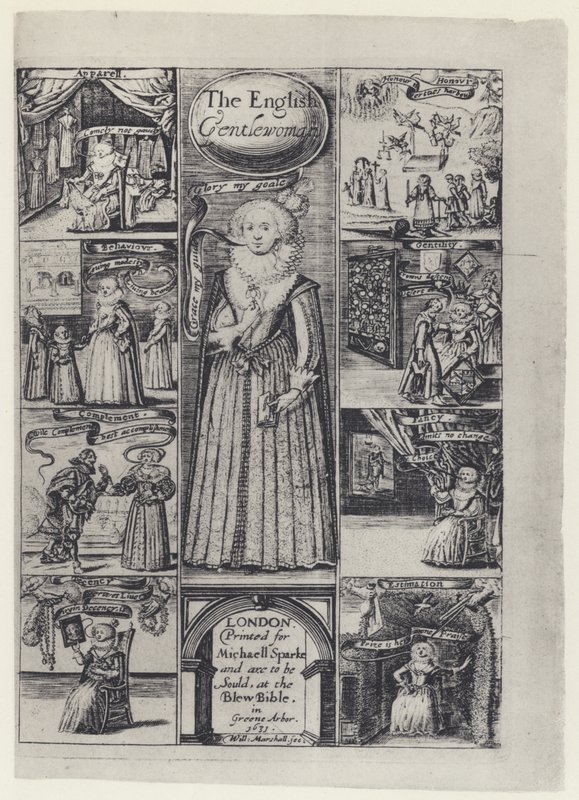 R Brathwait, The English Gentlewoman, M Sparke 1631 (foto a p/b) de English Photographer