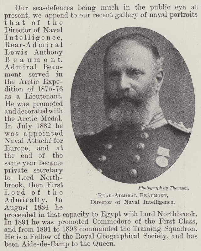 Contra-Almirante, Beaumont, Diretor de Inteligência Naval de English Photographer