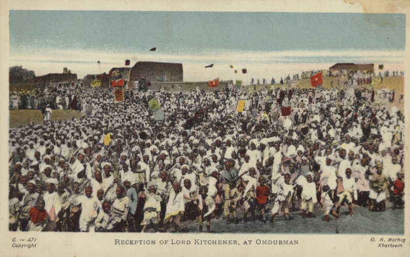 Recepção de Lord Kitchener, em Omdurman, c1898 (foto colorida) de English Photographer