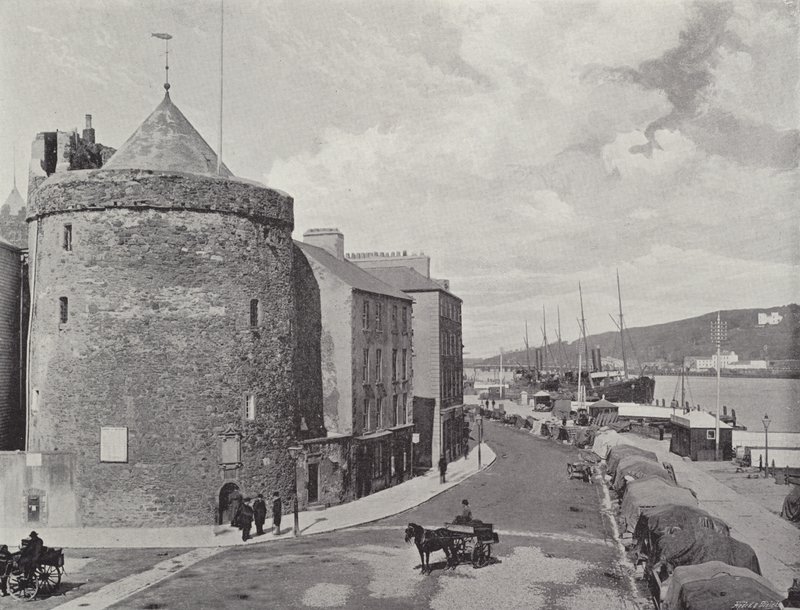 Reginalds Tower e o cais, Waterford de English Photographer