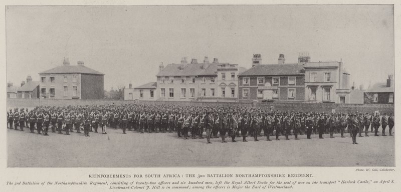 Reforços para a África do Sul, o 3º Regimento do Batalhão Northamptonshire de English Photographer