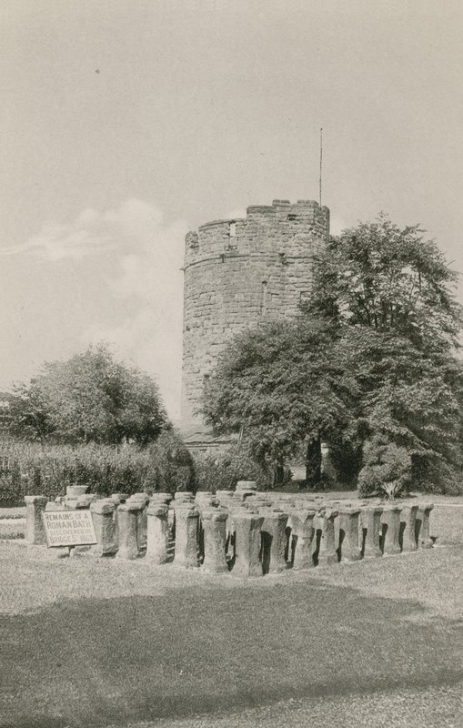 Restos de um banho romano, Chester de English Photographer