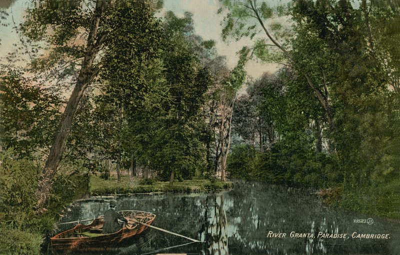 Rio Granta, Paraíso, Cambridge. Postal enviado em 1913. de English Photographer