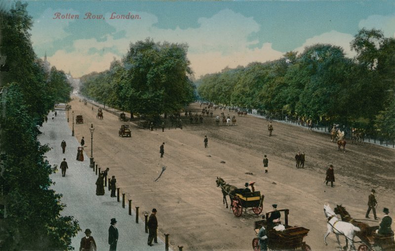 Fila podre, Londres. Postal enviado em 1913. de English Photographer