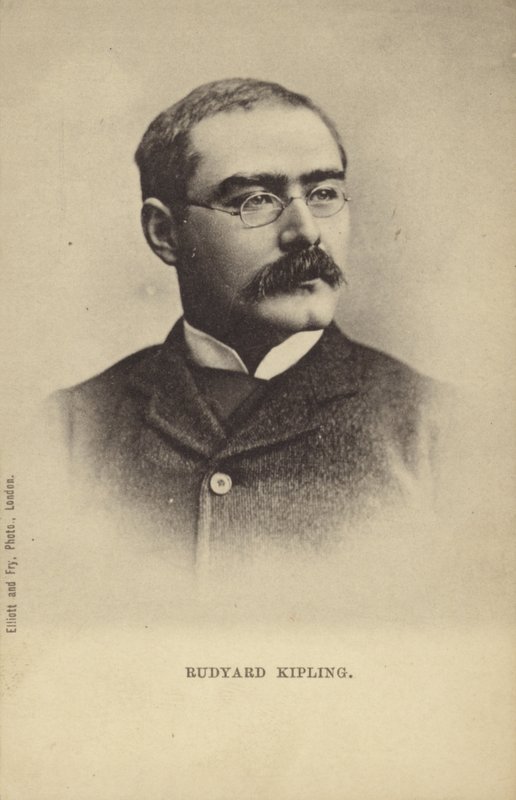 Rudyard Kipling (1865-1936), escritor de contos, poeta e romancista inglês de English Photographer