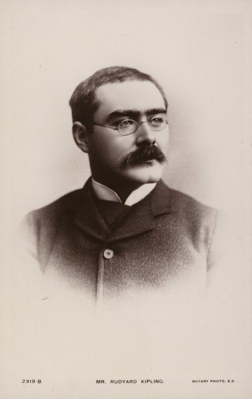 Rudyard Kipling (1865-1936), escritor de contos, poeta e romancista inglês de English Photographer