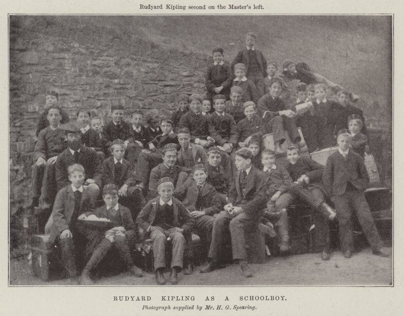 Rudyard Kipling como um estudante de English Photographer