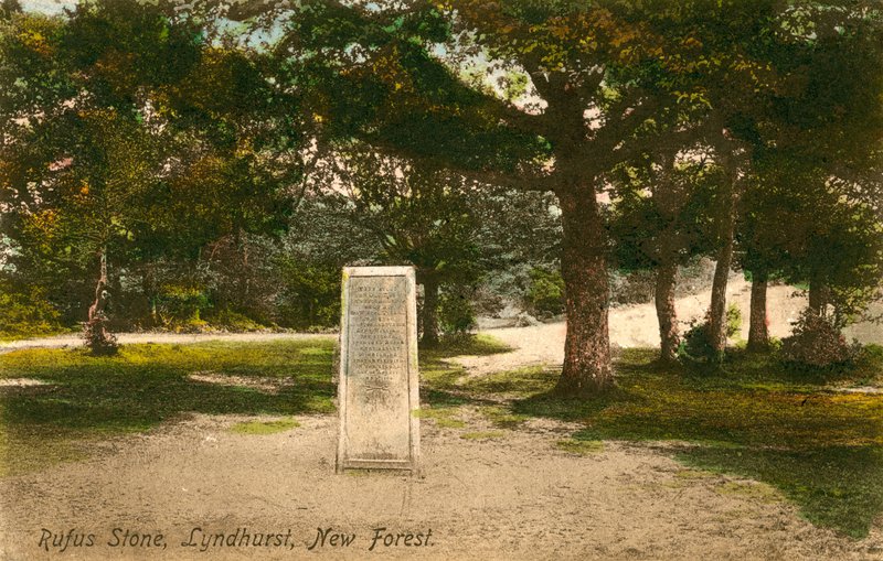 Rufus Stone, Lyndhurst, New Forest. Postal enviado em 15 de setembro de 1913. de English Photographer