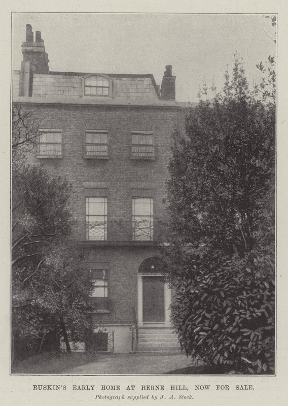 Ruskins Early Home em Herne Hill, agora à venda de English Photographer