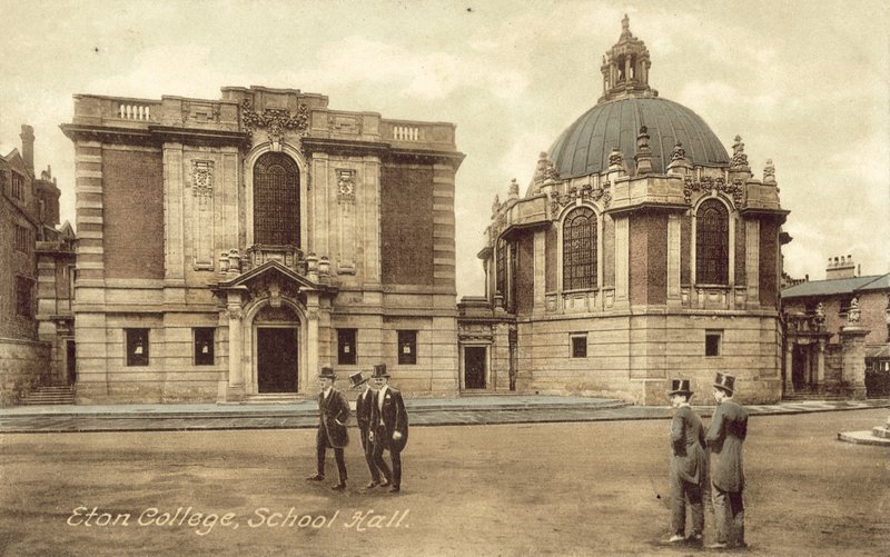 Salão da Escola, Colégio Eton (foto a cores) de English Photographer