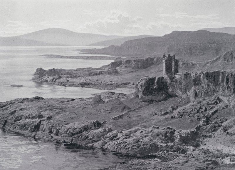 Escócia: Castelo de Gylen, Ilha de Kerrera (foto a p/b) de English Photographer