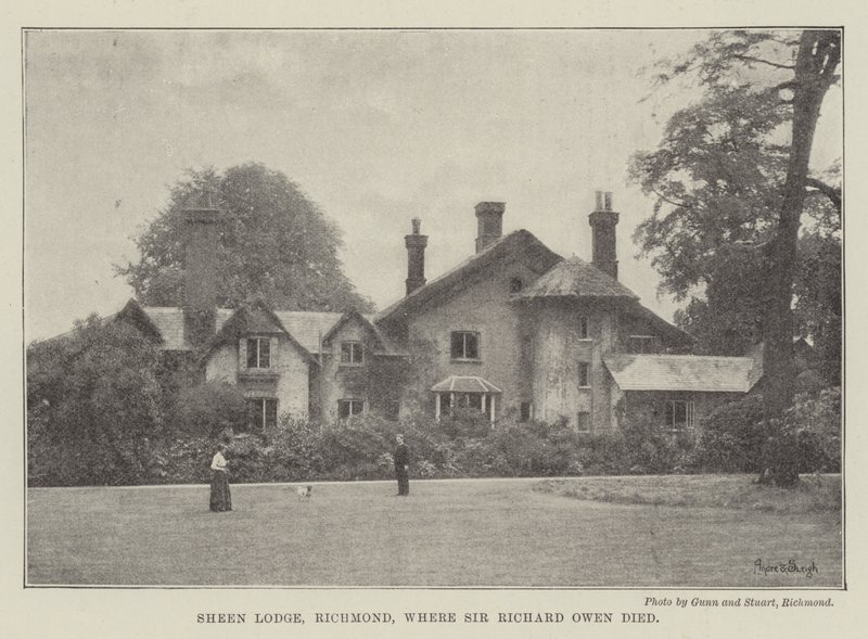 Sheen Lodge, Richmond, onde Sir Richard Owen morreu de English Photographer