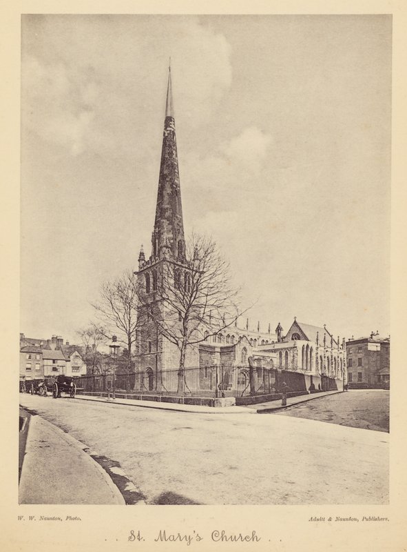 Shrewsbury: Igreja de Santa Maria (foto p/b) de English Photographer