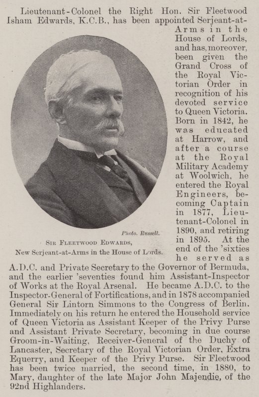 Sir Fleetwood Edwards, novo Sargento-de-Armas na Câmara dos Lordes de English Photographer