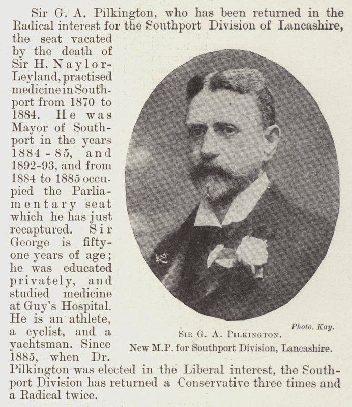 Sir GA Pilkington, novo parlamentar da Divisão de Southport, Lancashire de English Photographer