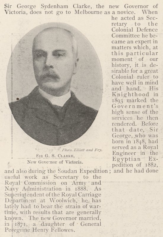 Sir GS Clarke, novo governador de Victoria de English Photographer