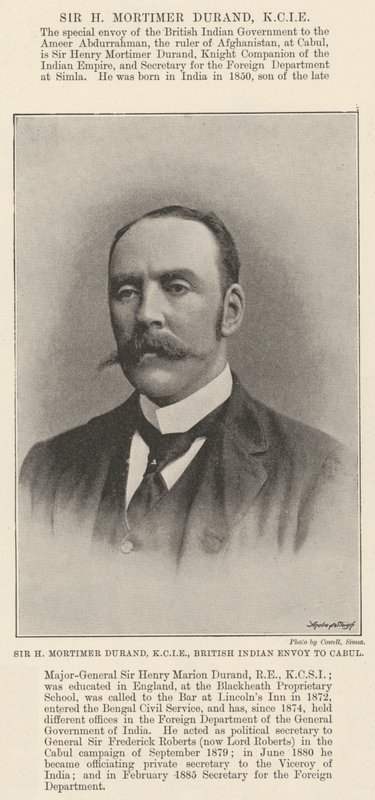 Senhor H Mortimer Durand, KCIE, enviado indiano britânico a Cabul de English Photographer
