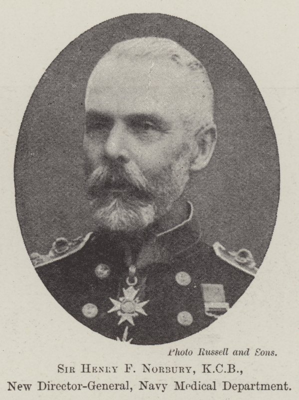 Sir Henry F Norbury, KCB, novo diretor-geral do Departamento Médico da Marinha de English Photographer