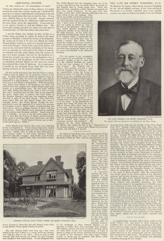 Sir Henry Ponsonby de English Photographer