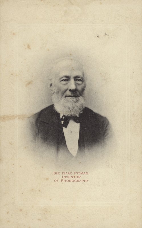 Sir Isaac Pitman (1813-1897), inventor inglês da escrita simplificada de Pitman de English Photographer