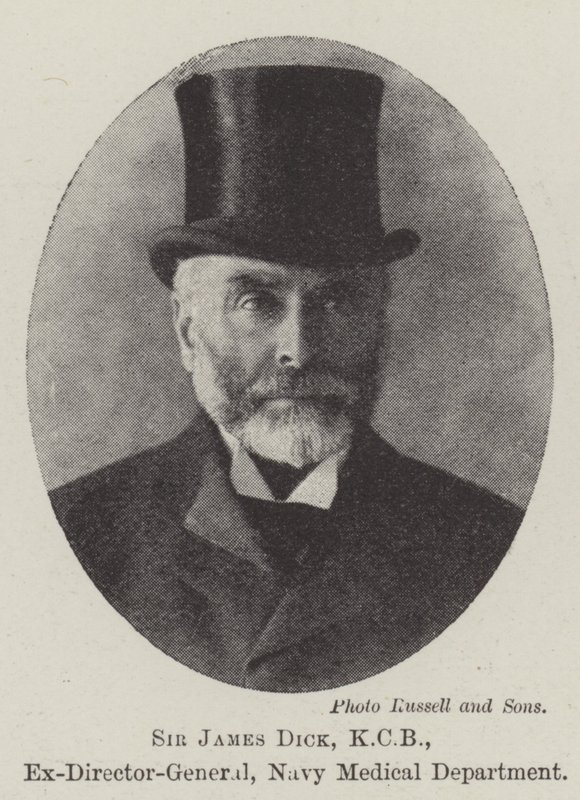 Sir James Dick, KCB, ex-diretor-geral do Departamento Médico da Marinha de English Photographer