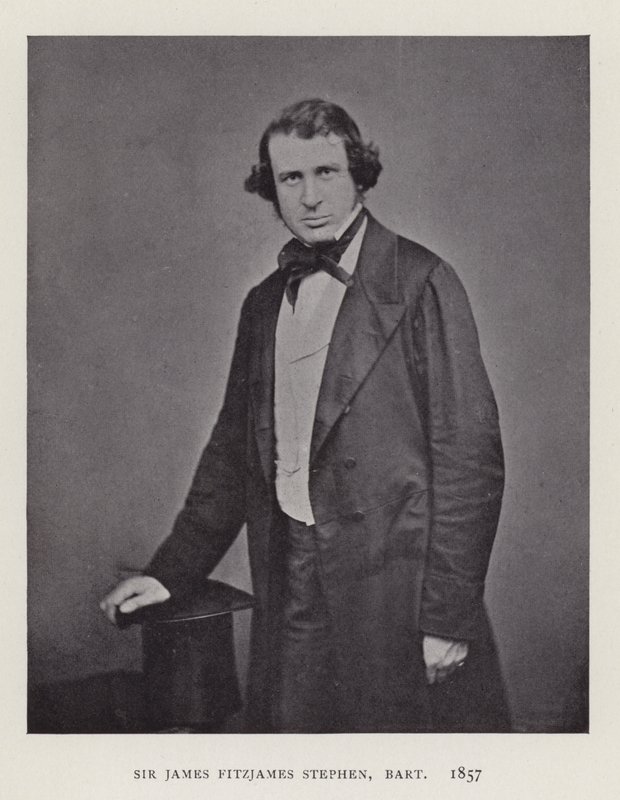 Sir James Fitzjames Stephen, Baronete, 1857 de English Photographer