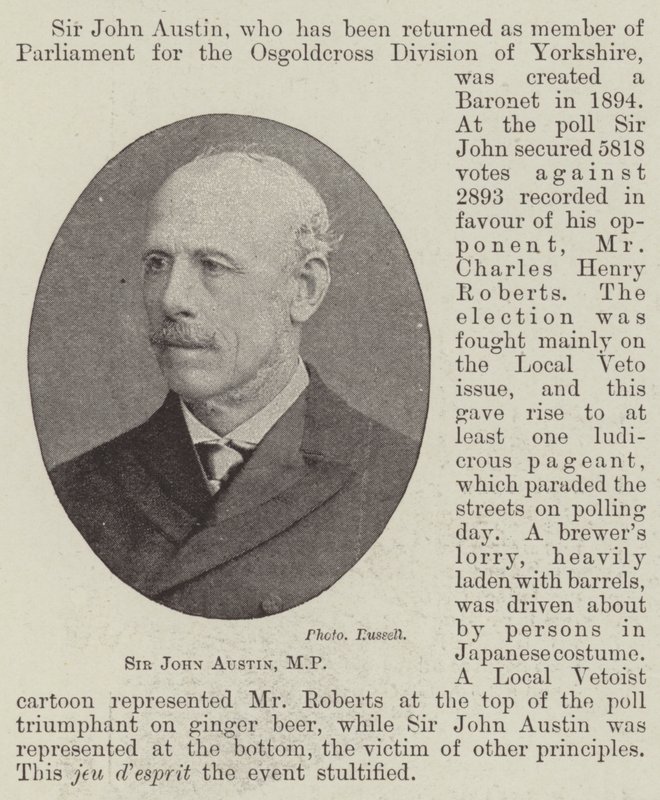 Sir John Austin, MP de English Photographer