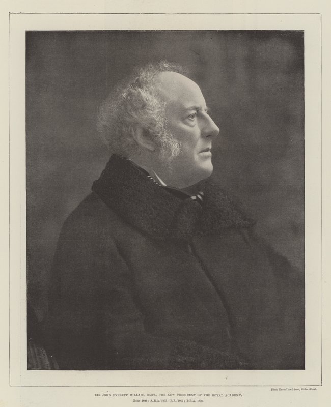 Sir John Everett Millais, Baronete, o novo presidente da Royal Academy de English Photographer