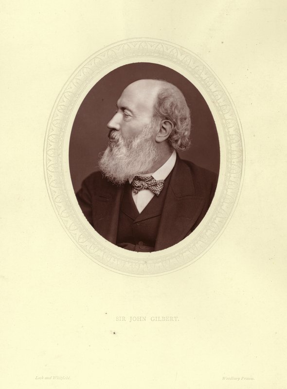 Sir John Gilbert, artista inglês, ilustrador e gravador de English Photographer