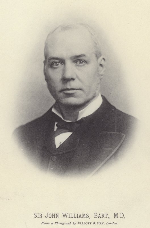 Sir John Williams, Baronet, MD (fotografia a preto e branco) de English Photographer