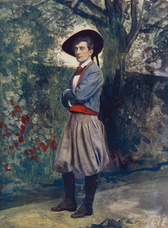 Sir Johnston Forbes-Robertson em O Sacramento de Judas de English Photographer