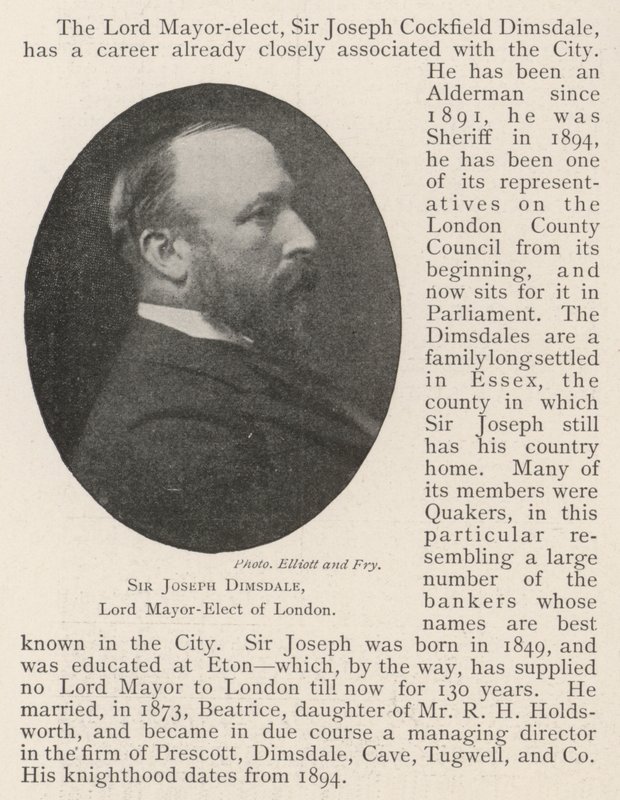 Sir Joseph Dimsdale, prefeito-eleito de Londres de English Photographer