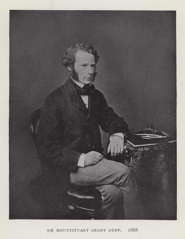 Sir Mountstuart Grant Duff, 1868 de English Photographer