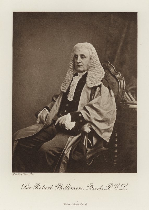 Sir Robert Phillimore, Baronet, DCL (foto a p/b) de English Photographer