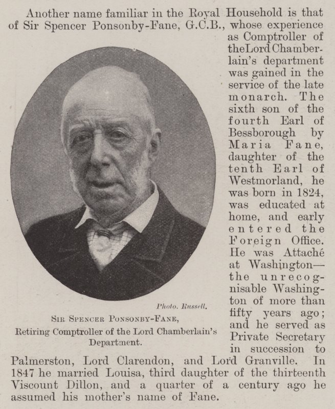 Sir Spencer Ponsonby-Fane, aposentado Comptroller do Departamento de Lord Chamberlains de English Photographer