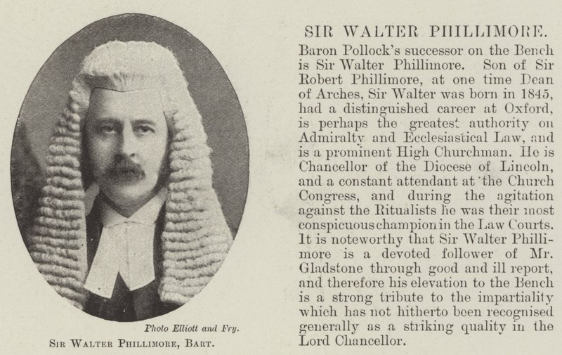 Sir Walter Phillimore, baronete de English Photographer