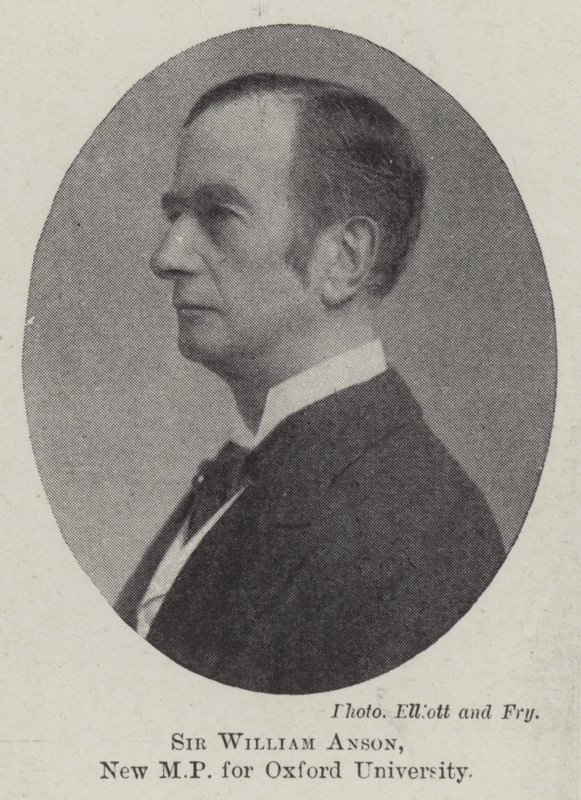 Sir William Anson, novo parlamentar da Universidade de Oxford de English Photographer