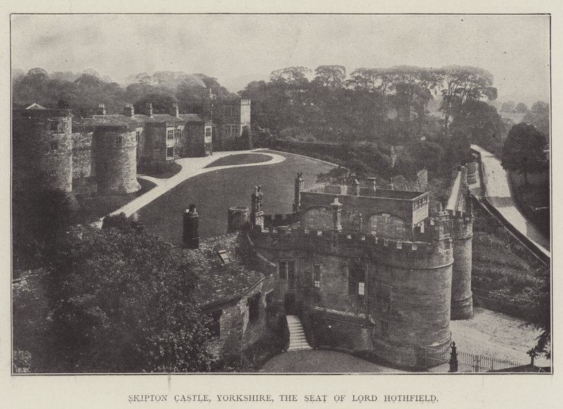 Castelo de Skipton, Yorkshire, a sede do senhor Hothfield de English Photographer