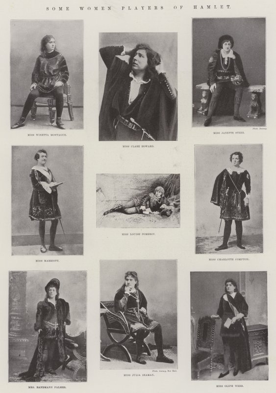 Algumas mulheres jogadores de Hamlet de English Photographer