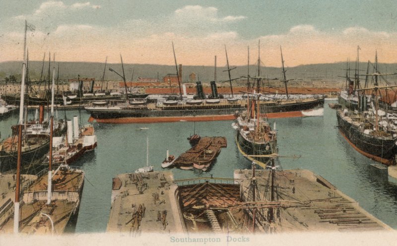 Docas de Southampton (foto) de English Photographer