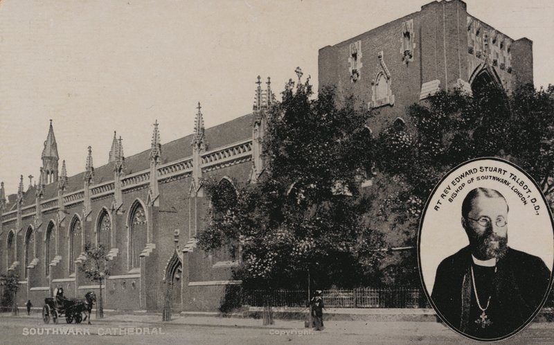 Catedral de Southwark, Londres; Edward Stuart Talbot, Bispo de Southwark (foto a p/b) de English Photographer