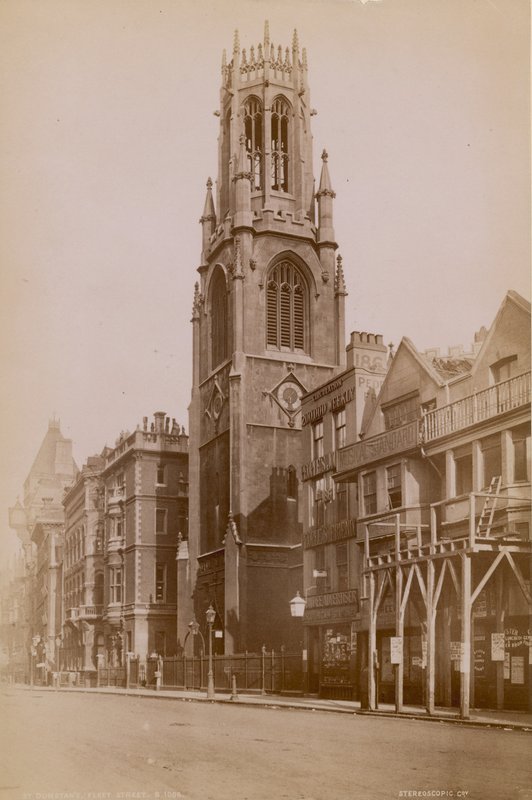 Igreja St Dunstans, Fleet Street, Londres de English Photographer