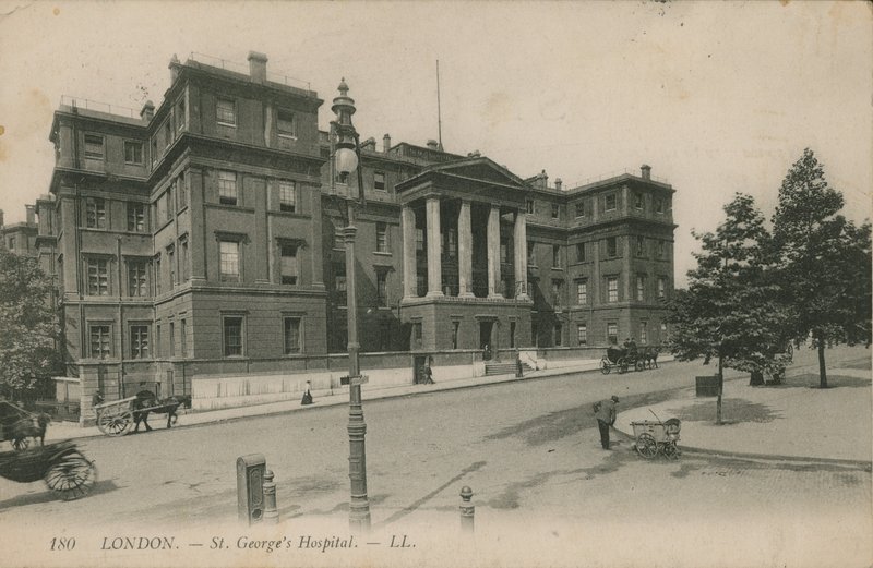St Georges Hospital, em Londres de English Photographer