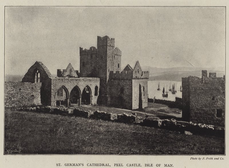 St Germans Cathedral, Castelo de Peel, Ilha de Man de English Photographer