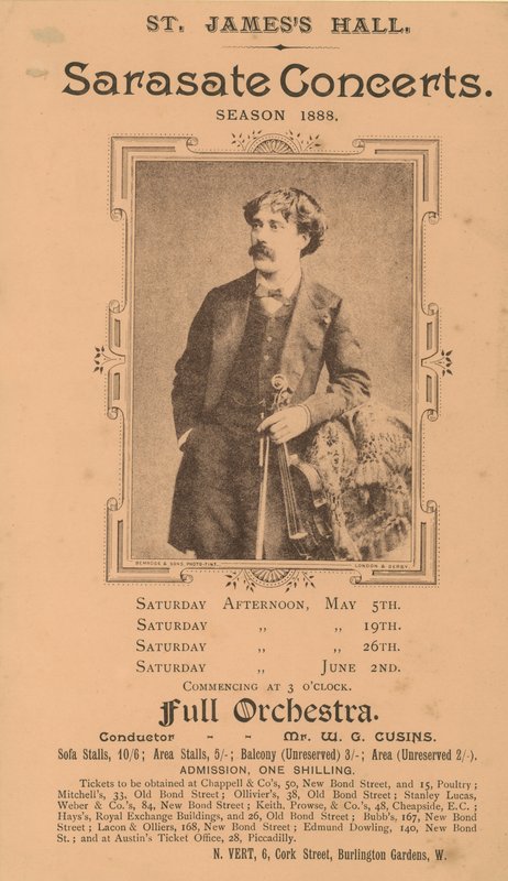 St Jamess Hall Concertos Sarasate de English Photographer
