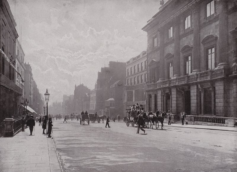 St Jamess Street, Piccadilly, olhando para o sul de English Photographer